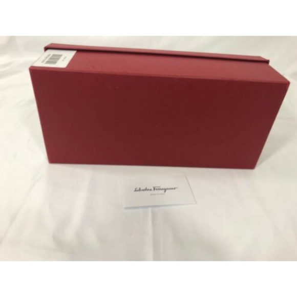 Salvatore Ferragamo Empty Shoes Gift Box Red 5.6" x 12.5" x 3.5" - Picture 12 of 12